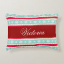 Recherche de motif traditionnel coussins Rouge