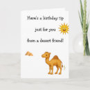 Recherche de chameau anniversaire cartes Humoristique