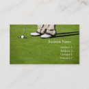 Recherche de golfeur cartes visite Affaires