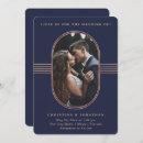 Recherche de rose de marine mariage invitations Bleu marine foncé