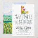 Recherche de fromage de vin invitations Élégant
