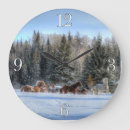 Recherche de troupeau horloges Chevaux