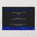 Recherche de bonbon 16 invitations Bleu