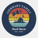 Recherche de maison de plage autocollants Monogramme