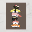 Recherche de sushi kawaii cartes postales Foodie