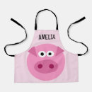 Recherche de porc rose tabliers Dessin