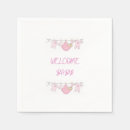 Recherche de bébé bienvenu serviettes Rose