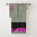 Recherche de hot pink bain serviettes Noir