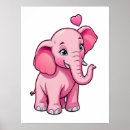 Recherche de éléphant mignon posters Rose