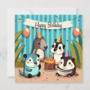 Recherche de pandas vœux cartes Pour enfants