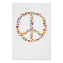 Recherche de peace sign posters Heart