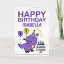 Zoek naar paarse dinosaurus kaarten Kleindochter