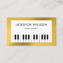 Recherche de instructeur de piano cartes visite Minimaliste