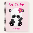 Recherche de panda carnets Fille