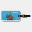 Recherche de hippopotame bagages étiquettes Safari