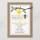 Recherche de abeille bébé invitations Rustique