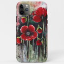 Recherche de coquelicots iphone coques Aquarelle