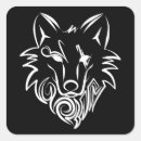 Recherche de loup tribal autocollants Animal