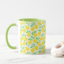 Recherche de jaune imprimées tasses Citron