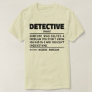 Recherche de detective tshirts Emploi