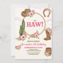 Zoek naar pink cowgirl party invitations Rodeo