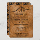 Recherche de dinosaure drôle invitations Fête d'anniversaire