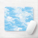 Recherche de ciel nuageux tapis souris Blanc