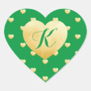 Recherche de coeur irlandais autocollants Amour