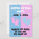 Recherche de gender reveal invitations Rose