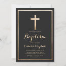 Recherche de noir baptême invitations Simple