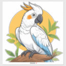 Recherche de cacatoès autocollants Illustration
