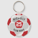 Recherche de le football rouge et blanc porteclés Sports