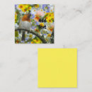 Recherche de oiseaux colorés cartes visite Fleurs colorées