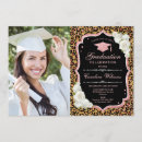 Recherche de leopard graduation invitations Empreinte de léopard