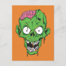 Zoek naar zombie briefkaarten Schedel