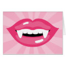 Recherche de crocs de vampire cartes postales Lèvres