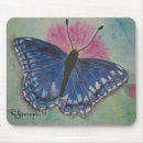 Recherche de papillon bleu tapis souris Peinture