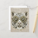 Zoek naar tijgers briefkaarten Steampunk