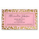 Recherche de léopard rose cartes visite Motif