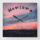 Recherche de nuages oranges horloges Paysage