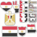 Recherche de symbole égyptien autocollants Drapeau