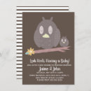 Recherche de owl baby shower invitations Chevron
