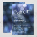 Recherche de lumières de bokeh invitations Bleu