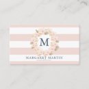 Recherche de couronne rose cartes visite Monogramme