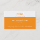 Recherche de orange blanc cartes visite Moderne