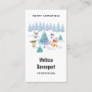 Recherche de noël cartes visite Aquarelle
