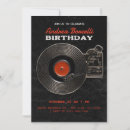 Recherche de vinyle noir invitations Vintage