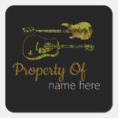 Recherche de joueur guitare autocollants Musicien