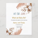 Zoek naar modern gender reveal invitations Botanisch