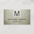 Recherche de texture en cuir cartes visite Monogramme